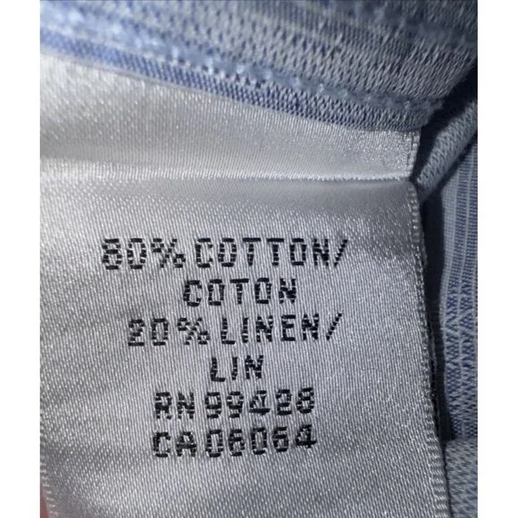 Bugatchi UOMO mens shirt Classic Fit, Blue Camo, 80% cotton & 20 % Linen‎ - Picture 11 of 11